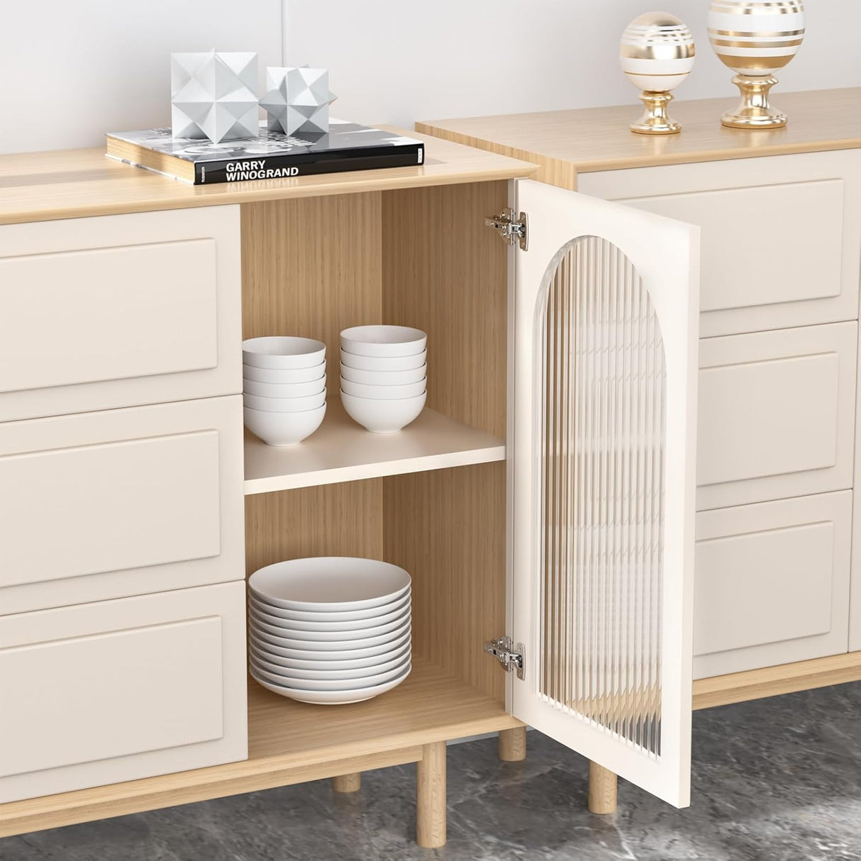 Chibery Full Overlay Cabinet Hinges, Face Frame & Frameless, 4D Adjustment, Soft Close 105°, Close Speed Control, Concealed Clip-On Plate, Smooth Slow Self Closing for Kitchen Corner, Cupboard