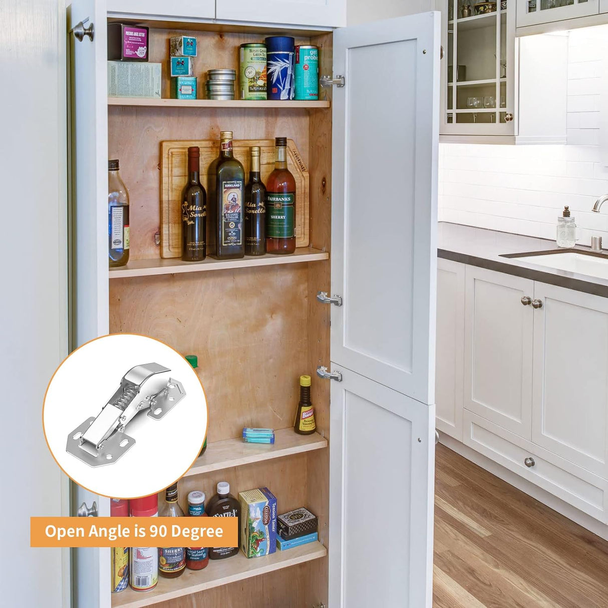 Chibery 90° Soft Close Surface Mount Hinges for Frameless Cabinets - Chibery
