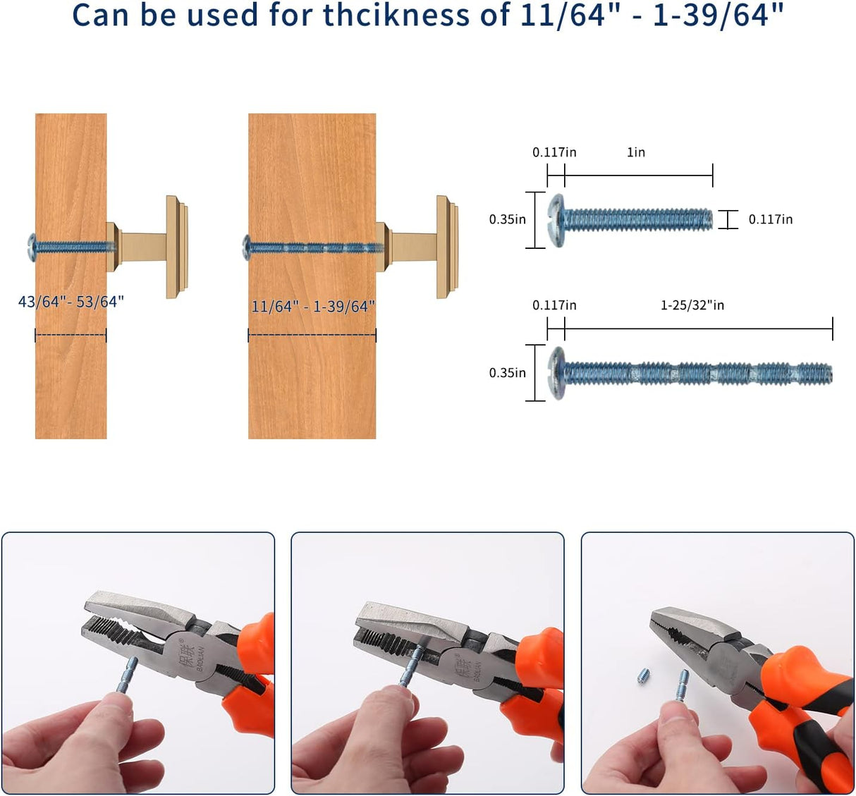 Brushed Brass Cabinet Knobs Installation Instructions