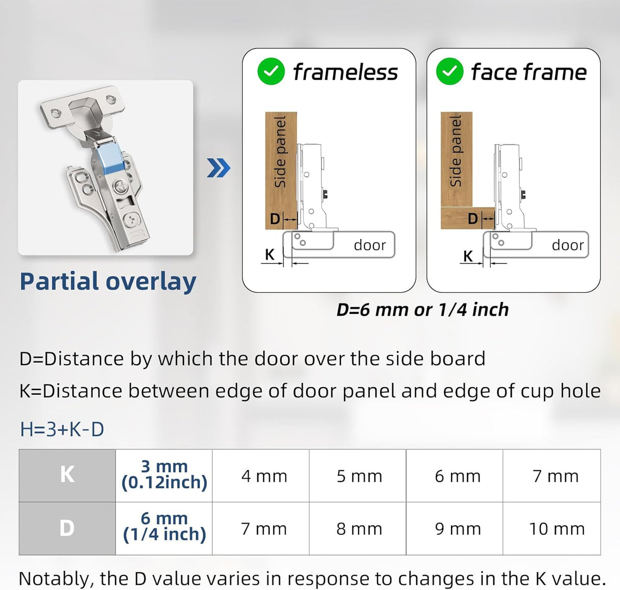 Chibery Soft Close Concealed Hinge for Face Frame & Frameless Door, 3D Adjustment, Clip-on Plate, Slow Self Closing Hidden Satin Nickel, 105° Stainless Steel Hinges
