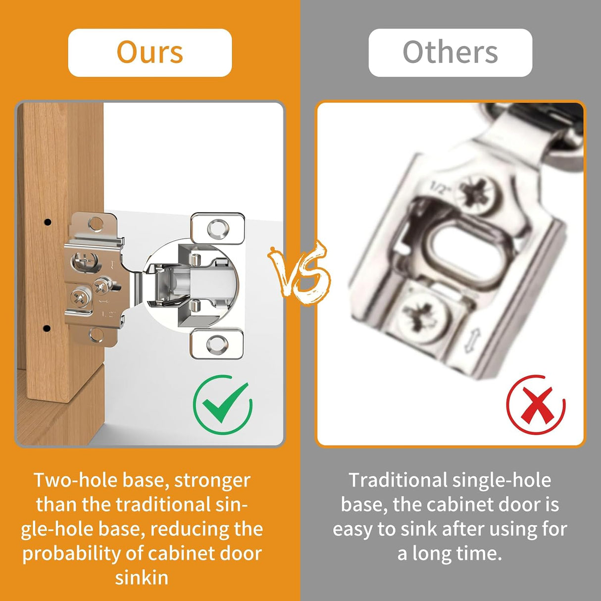 3D 105° Small Angle Slow Close Soft Close Concealed Hinge
