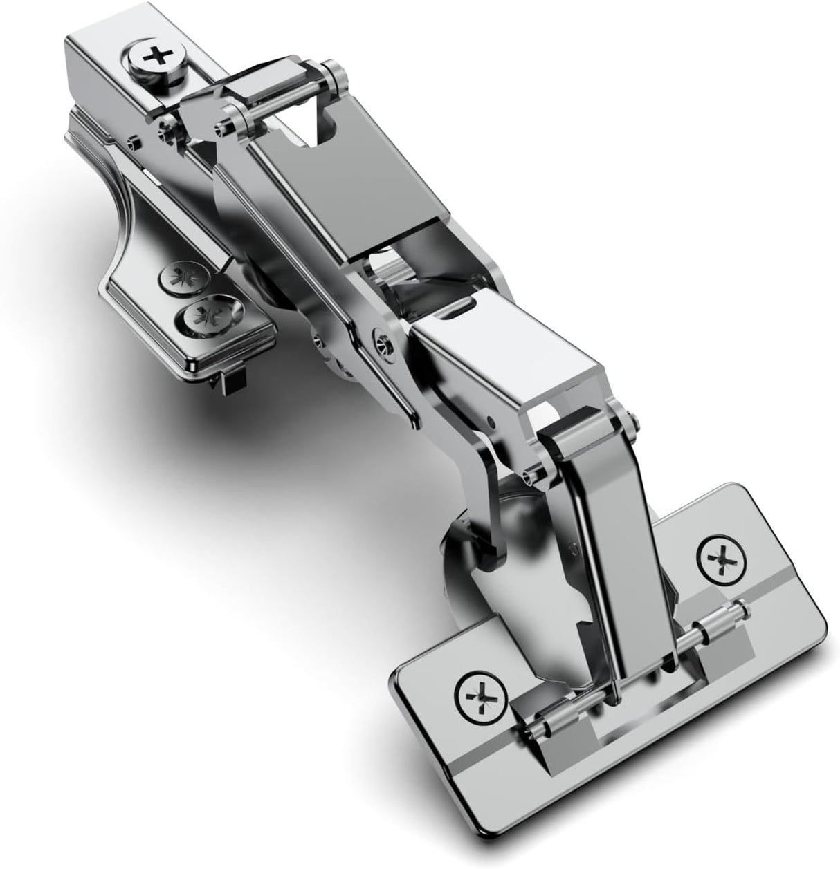 Face Frame Full Overlay 175° Lazy Susan Hinge, Clip ON Plate, Chibery Soft Close Multi-Pivot Concealed Hardware for Corner Kitchen Cabinet, Cupboard Folded, Folden Door, Closets