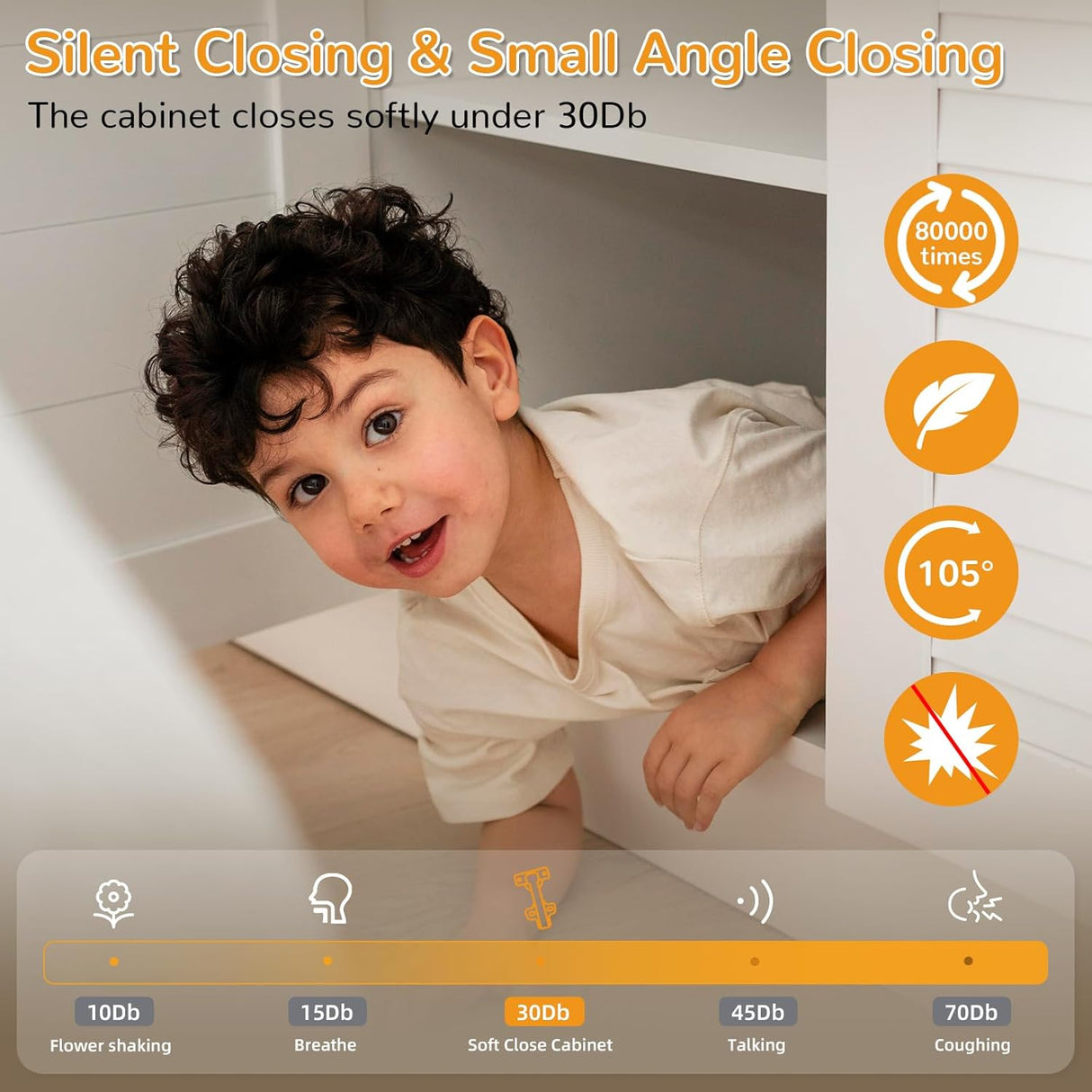 Chibery Face Frame Inset Cabinet Hinges, Soft Close 105° Insert Concealed Cabinet, Slide on Plate, Smooth Slow Self Closing Silent Hardware, 3D Heavy Duty for Blind Corner, Kitchen, Cupboard