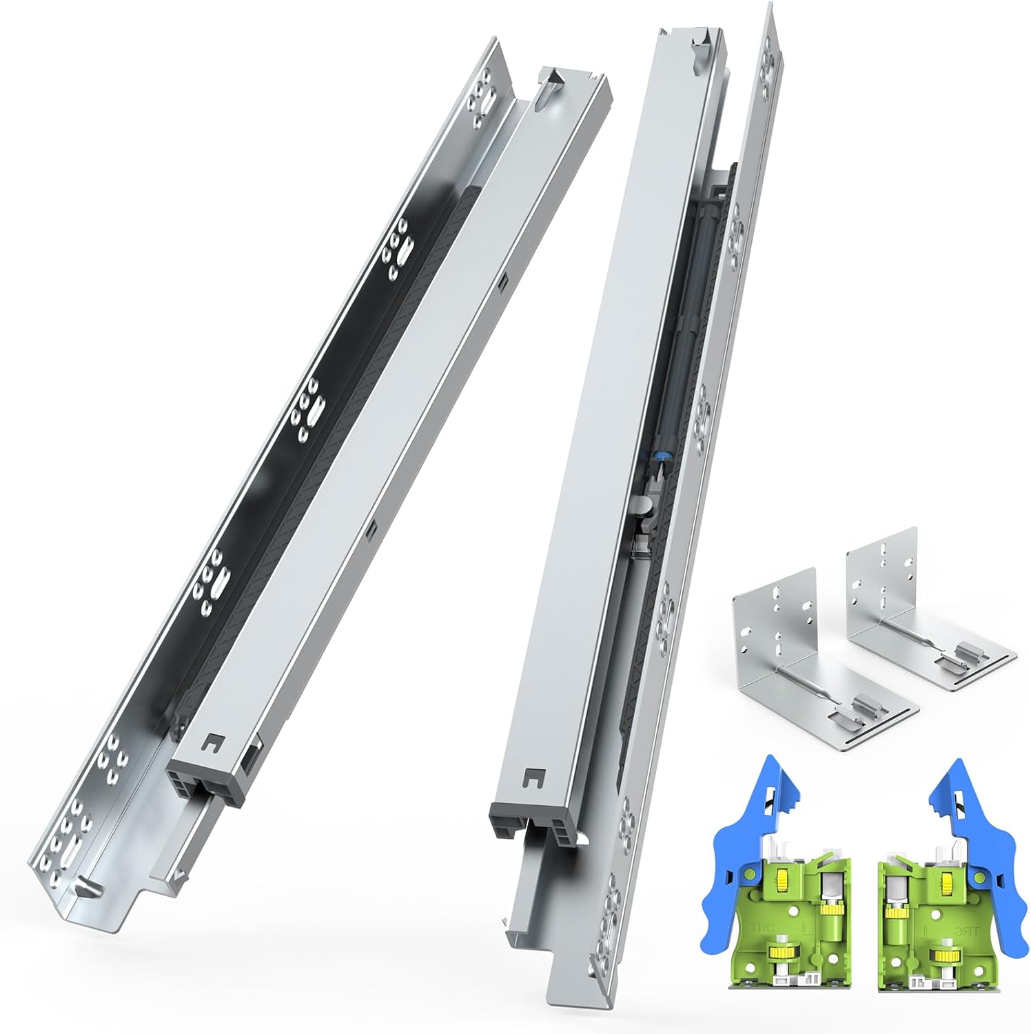 18 Inch Full Extension Undermount Soft Close Drawer Slides – Chibery