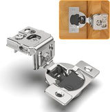 Chibery 4D Soft Close Concealed Hinges for Face Frame Door, Adjustable Closing Speed, Smooth Slow Self Close Hinges, Satin Nickel, 105° Open Angle Stainless Steel Cabinet Hinges