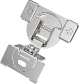 Chibery Non-Slow Close Regular Hinges, Concealed Cabinet Hinges for Face Frame Door, Self Closing Hidden, 105° Opening, Easy-on Dowels ＆ Self-Tapping Wooden Screws