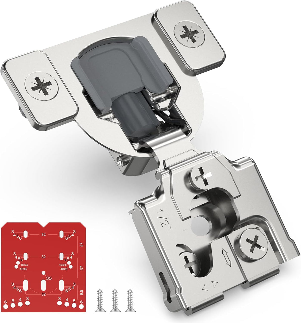 1/2'' overlay soft close hinge