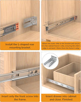 Side Mount Soft Close Drawer Slides