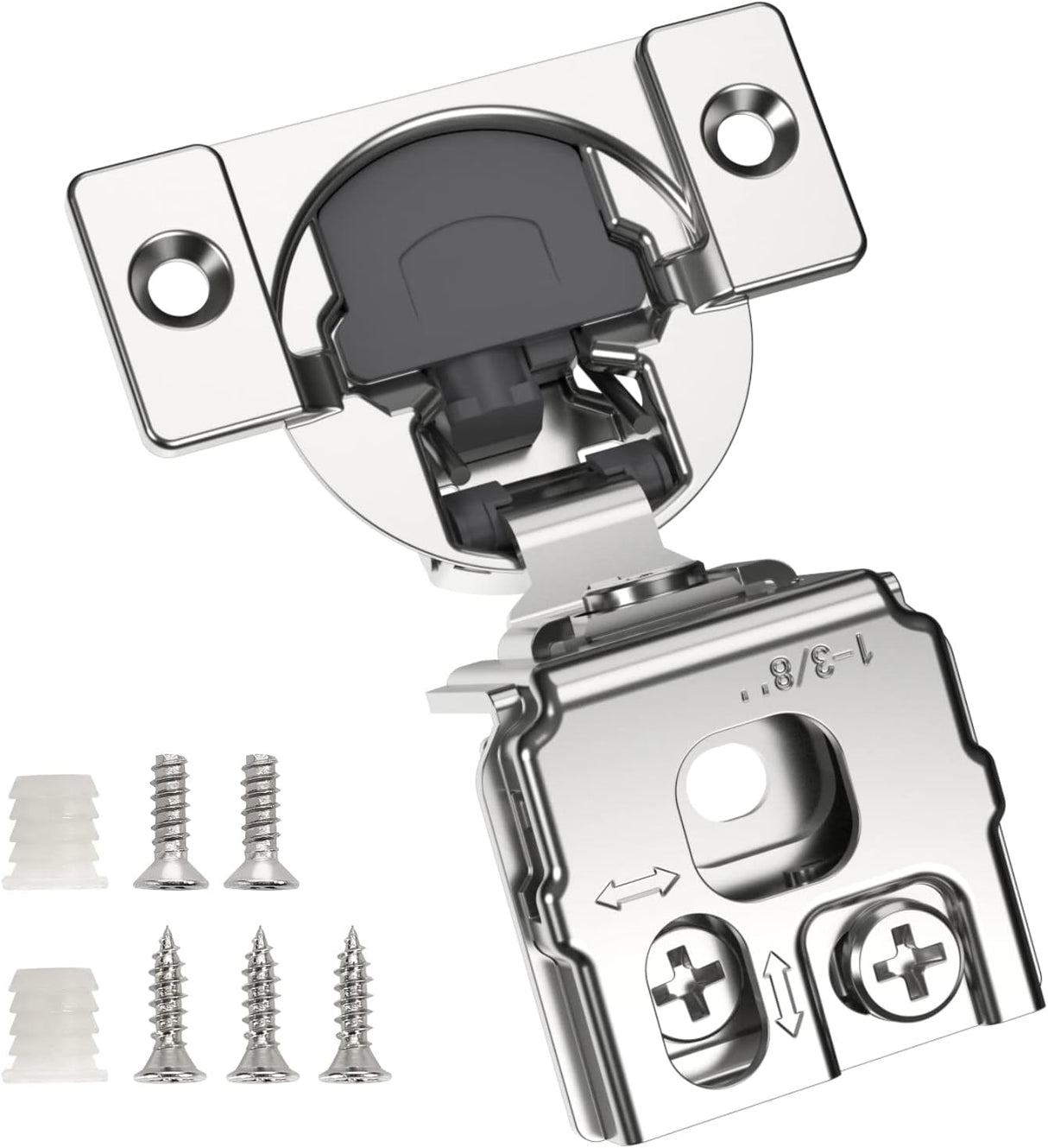 105° Open Angle 3D Soft Close Concealed Hinge for Face Frame Door