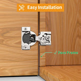 105° Open Angle 3D Soft Close Concealed Hinge for Face Frame Door