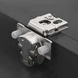 Demonstration of 1-1/2 inch hinge installation effect