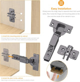 Black Titanium Plated Self Soft Closing 3D Adjustment Stop 85°＆105 ° Hinges for Cabinet Door