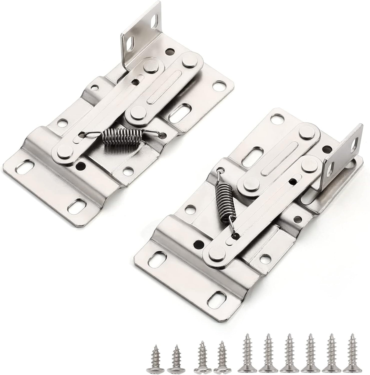Chibery Nickel Plated Steel Tip Out Tray Hinges, Scissor Hinges for Kitchen Sink or Bathroom Cabinet Organizer, Sink Front Drawer, Compatible Both Face Frame ＆ Frameless