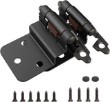 Chibery Oil Rubbed Bronze 3/8 Inch Inset Cabinet Hinges Self Closing Flush Face Mount Hinges with Door Bumper, Variable Decorative Hardware for Bathroom, Furniture, Kitchen Cabinet