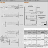 Chibery Undermount Soft Close Drawer Slides, Full Extension 3D Locking Device, Rear Mount Brackets, Concealed Bottom Mount Rails for face Frame Cabinet, 100 LB