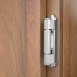 Chibery Satin Nickel 1/2 inch Overlay Semi Partial Wrap Around Cabinet Hinges, Self Closing Face Frame Variable Decorative Replacement, Kitchen Hardware, with Screw & Quiet Bumper