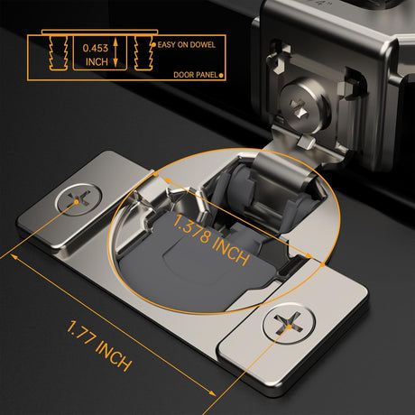 Hinge installation dimensions guide