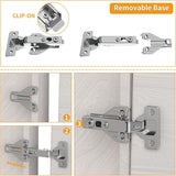 3D Self Soft Closing Hidden 105° Open Angle Small Door Gap Hinges for Face Frame Door
