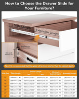 100LB Side Mount Heavy-Duty Soft Close Full Extension Drawer Slides with Mounting Brackets