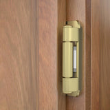 Chibery Brass Gold 1/2 inch Overlay Semi Partial Wrap Around Cabinet Hinges, Self Closing Face Frame Variable Decorative Replacement, Kitchen Hardware, with Screw & Quiet Bumper