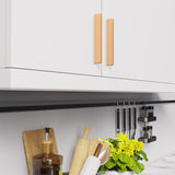 Installation examples of brass-colored handles