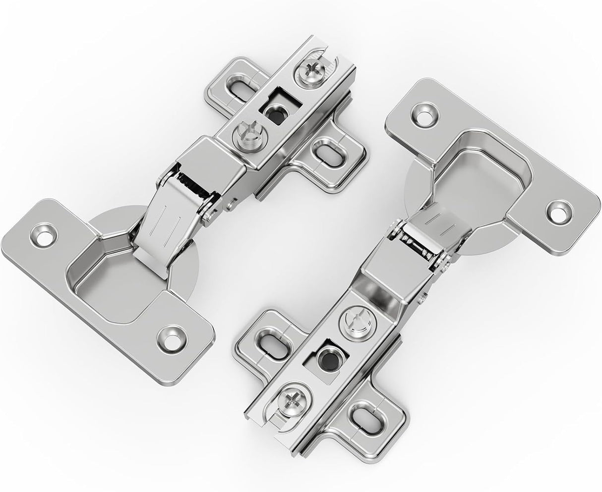  Half_Overlay Frameless Cabinet Hinges