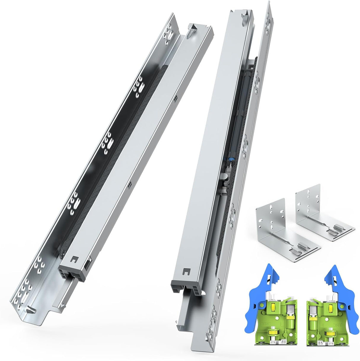 18 Inch Full Extension Undermount Soft Close Drawer Slides
